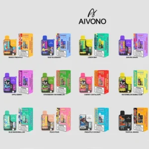 AIVONO AIM TANK 9500 Puffs 0% 2% 3% 5% Low Nicotine Rechargeable Disposable Vapes Pen Bulk Buy Wholesale
